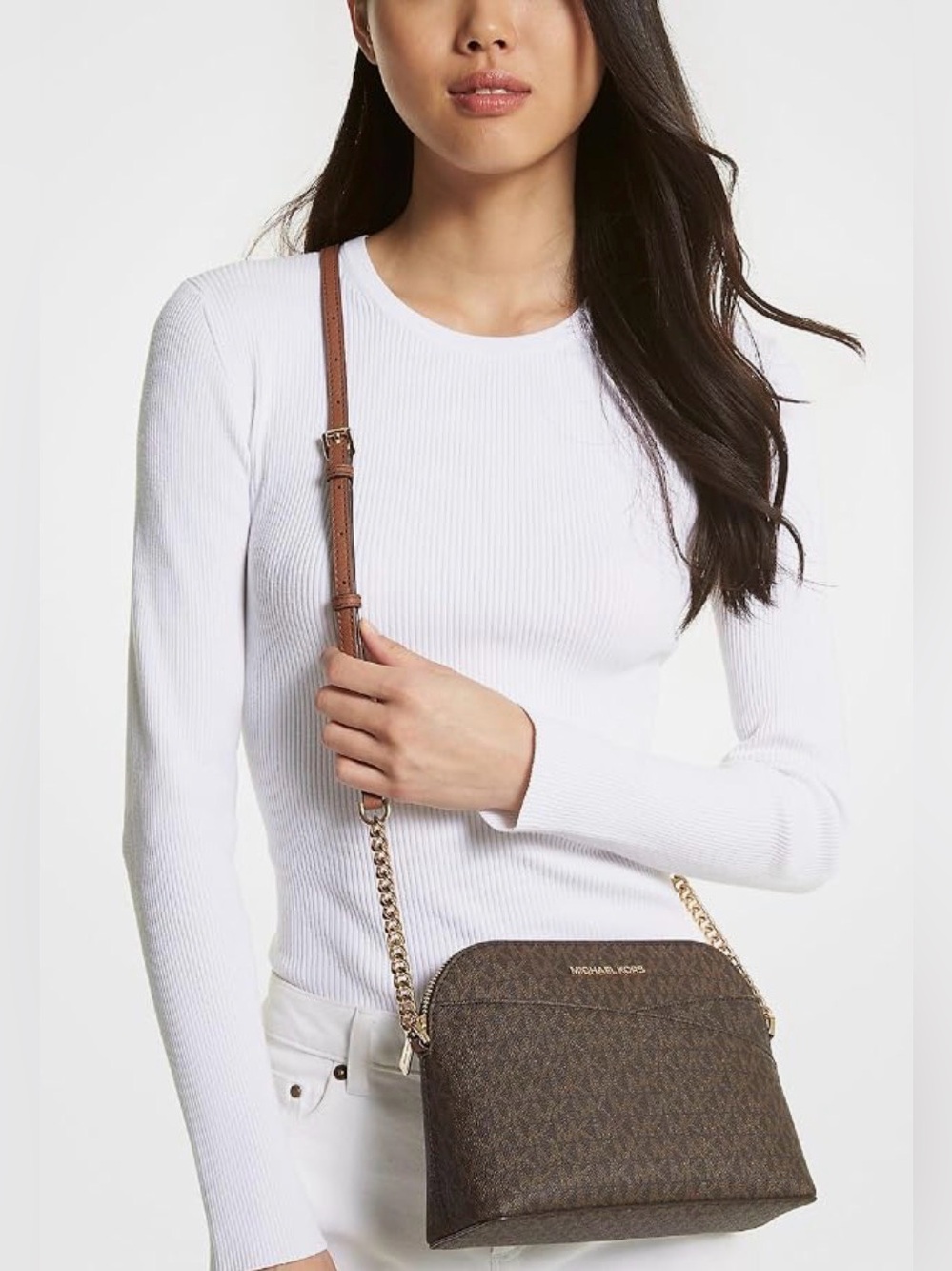 * NWOT* Micheal Kors | Jet Set Travel Medium Logo Dome Crossbody Bag